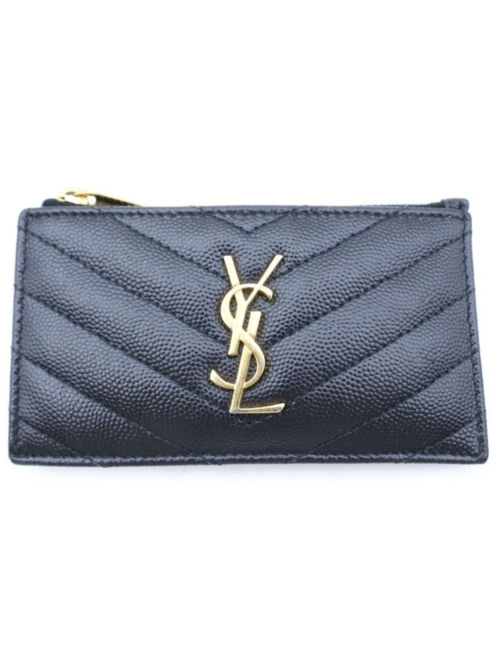 Saint Laurent Paris Monogram Fragment Case Card Black
